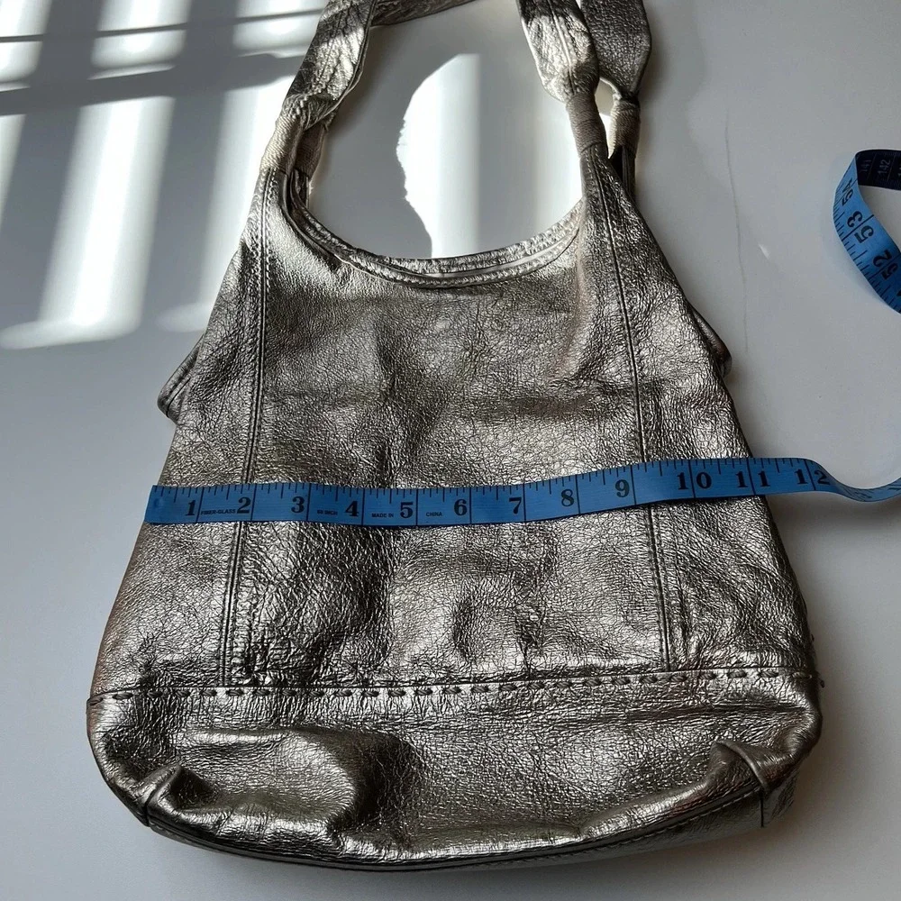 The Sak Gold Distressed Pig Leather Mod Hobo Bag